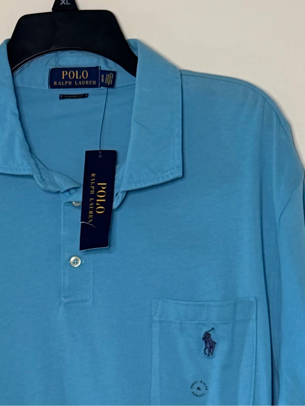 Polo by Ralph Lauren Short Sleeve Classic Fit Soft Knit Polo with Pocket Size XL